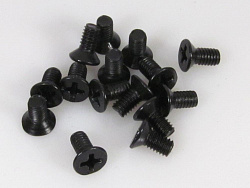 Винт М4.0х8 конус черный