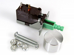 Кнопка ALPS 10A с колпачком silver