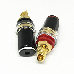 BANANA Zeatop Hendar гнездо на панель, пара (черное/красное), Медь с позолотой., Китай